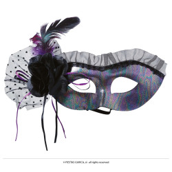 Hõbedane mask kilbiga